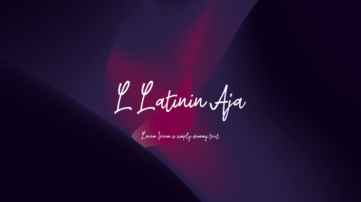 L Latinin Aja Font