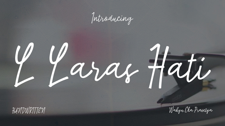 L Laras Hati Font