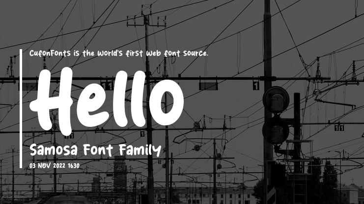 Hello Samosa Font