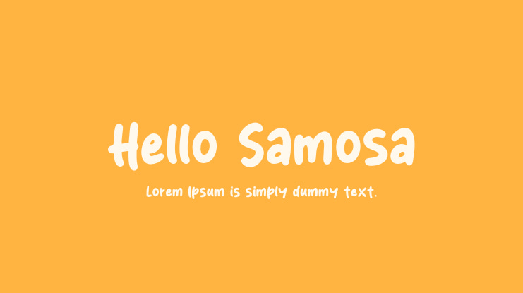 Hello Samosa Font