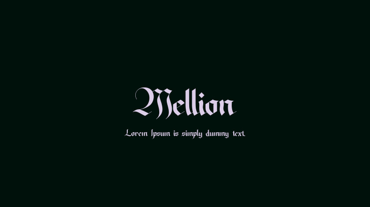Mellion Font