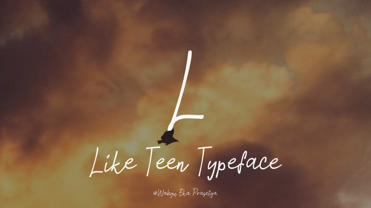 L Like Teen Font