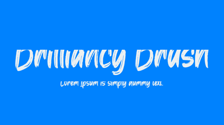Brilliancy Brush Font