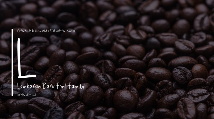 L Lembaran Baru Font