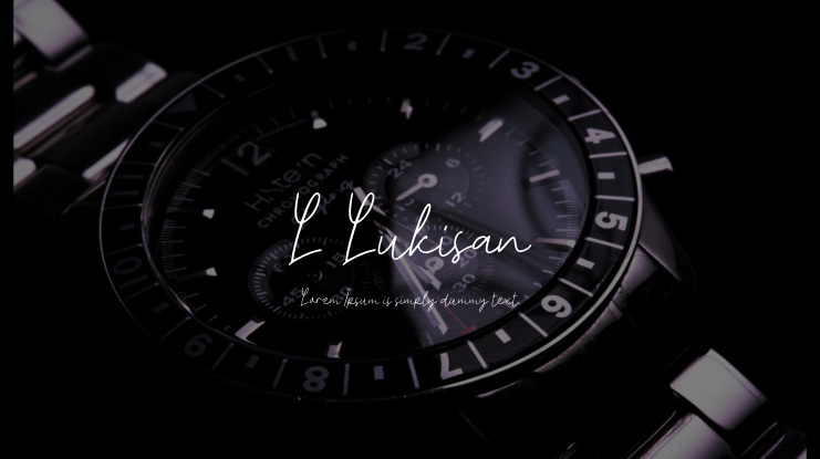 L Lukisan Font