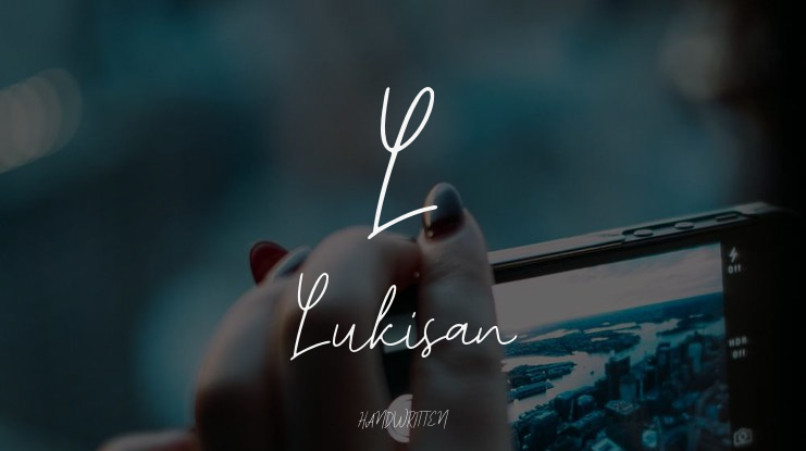 L Lukisan Font