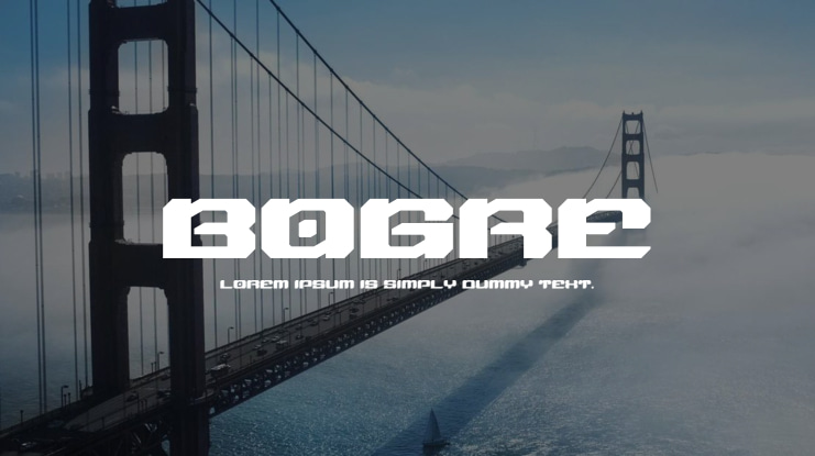 BOGRE Font