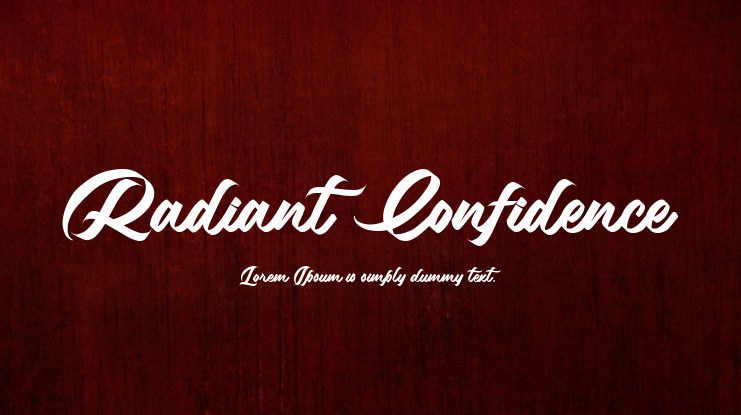 Radiant Confidence Font