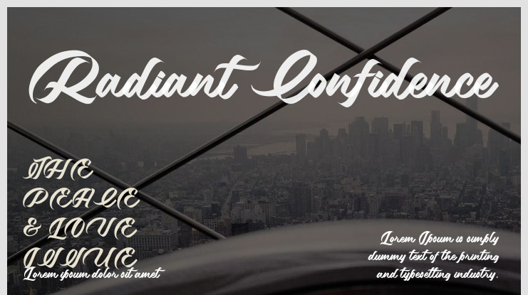Radiant Confidence Font