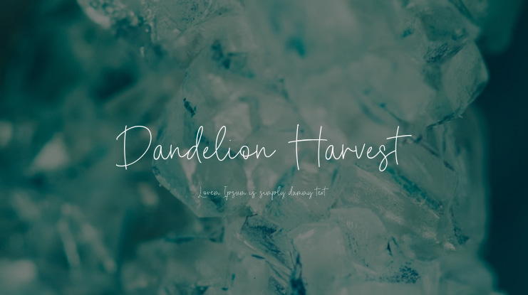 Dandelion Harvest Font