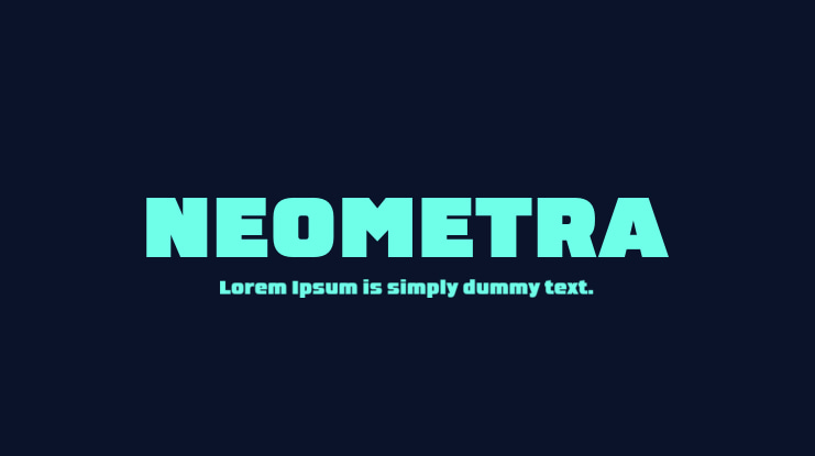 NEOMETRA Font