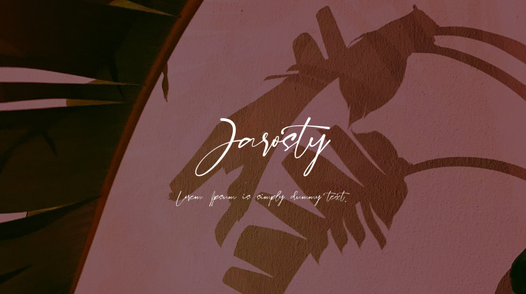 Jarosty Font