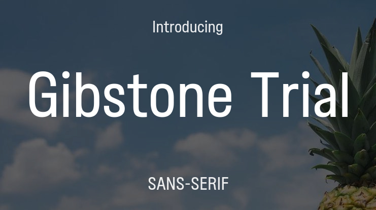 Gibstone Trial Font Family