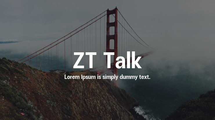 ZT Talk Font Family