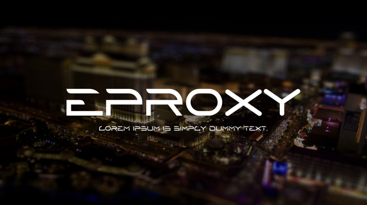 Eproxy Font
