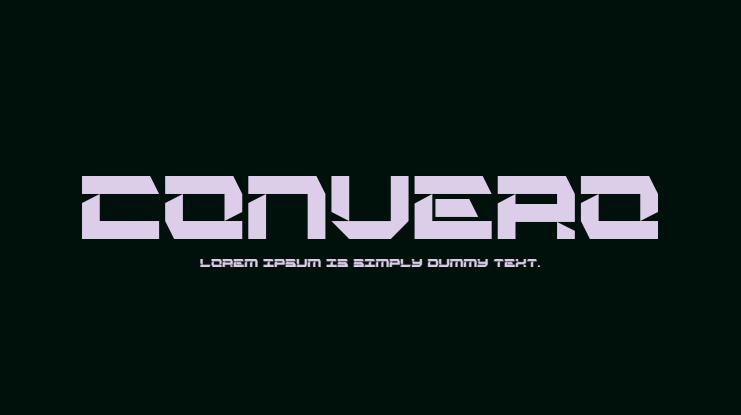 CONVERO Font