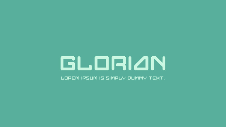 Glorian Font