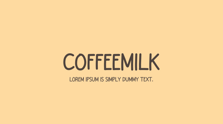 Coffeemilk Font