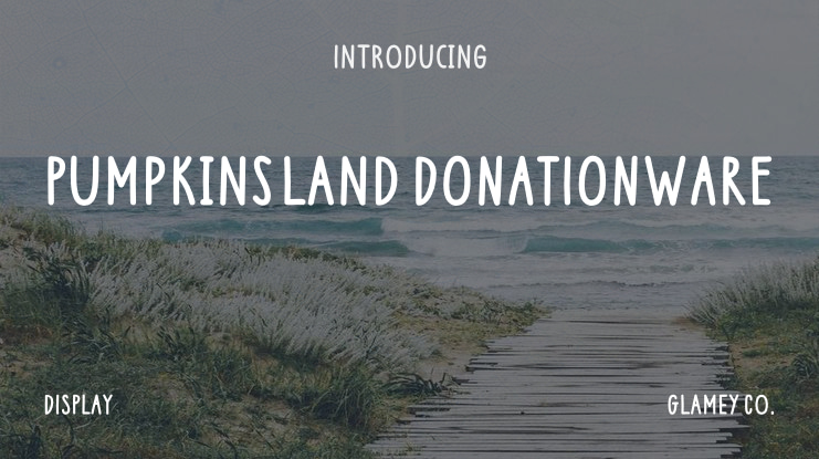 Pumpkinsland DONATIONWARE Font