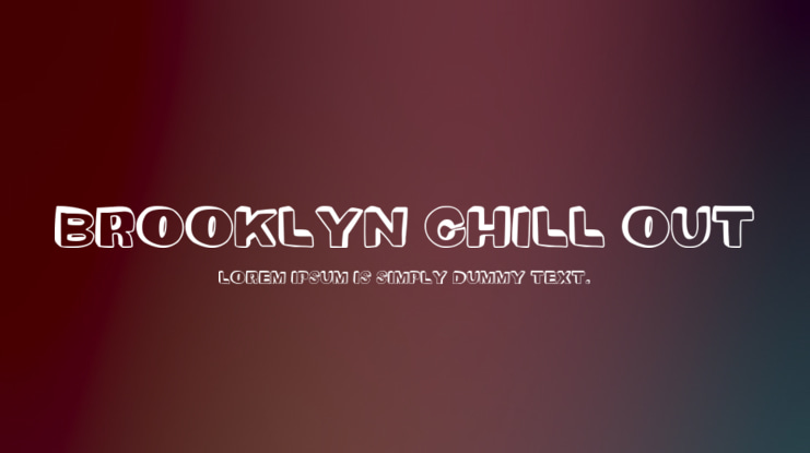 Brooklyn Chill Out Font