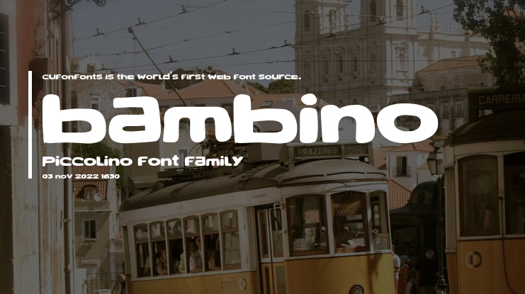Bambino Piccolino Font