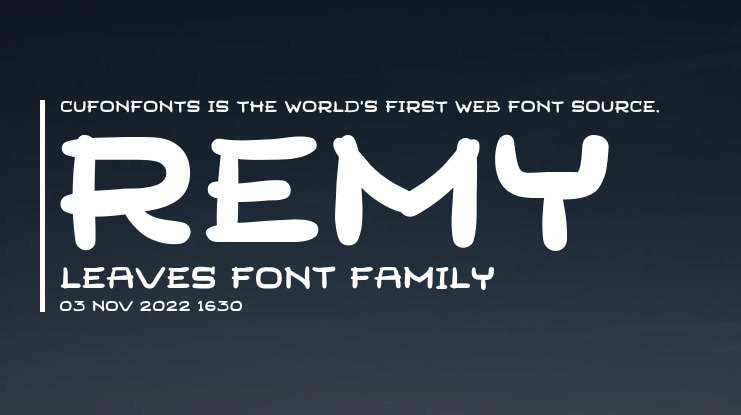 Remy Leaves Font