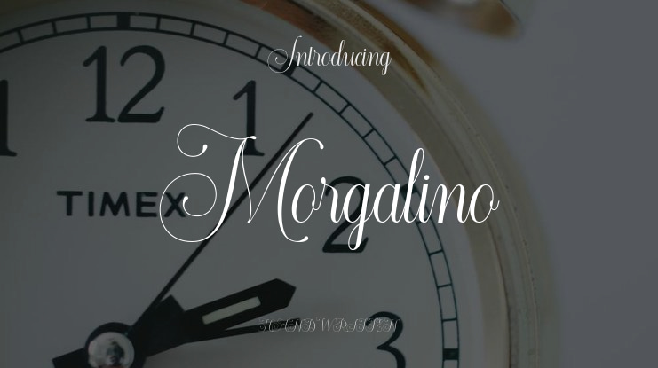 Morgalino Font
