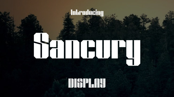 Sancury Font