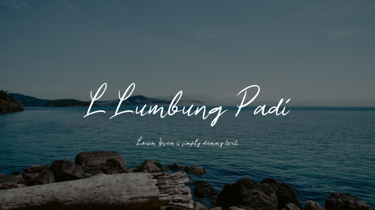 L Lumbung Padi Font