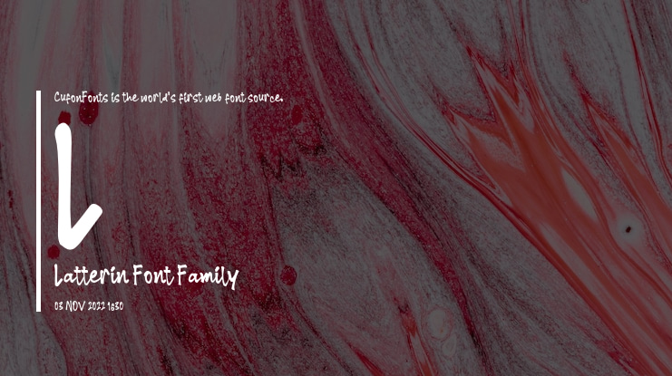L Latterin Font