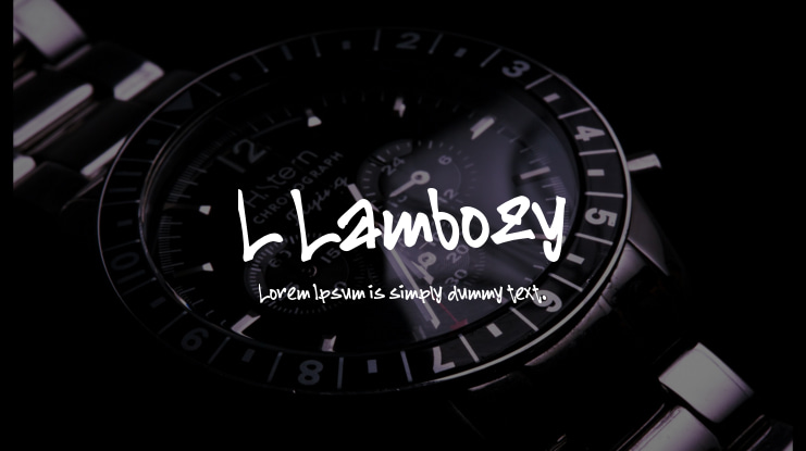 L Lambozy Font