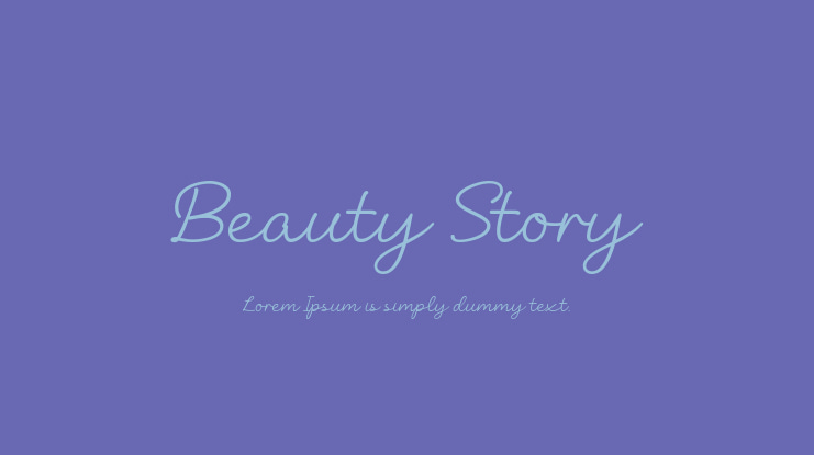 Beauty Story Font