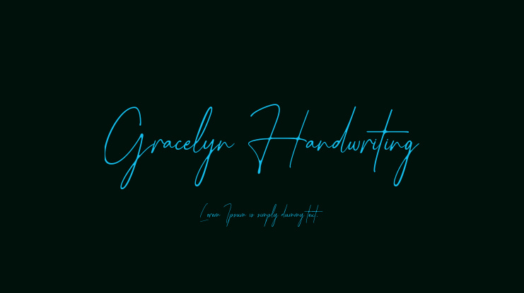 Gracelyn Handwriting Font