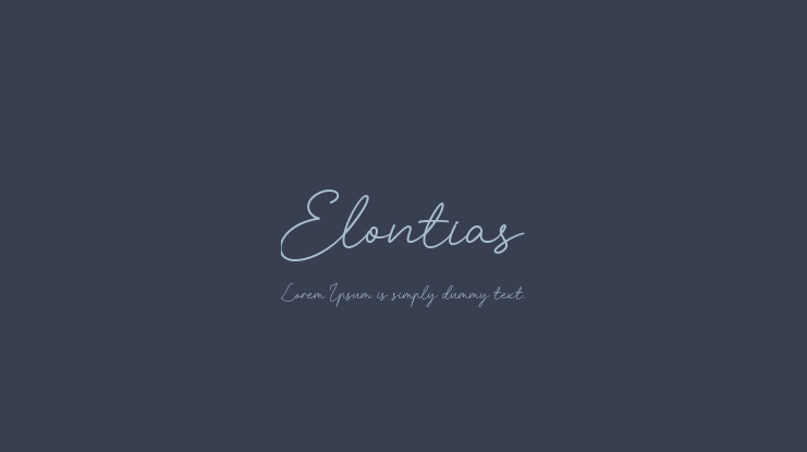 Elontias Font