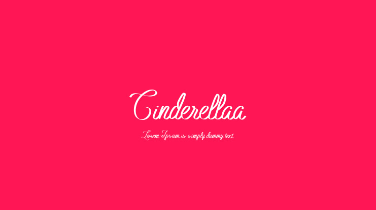 Cinderellaa Font
