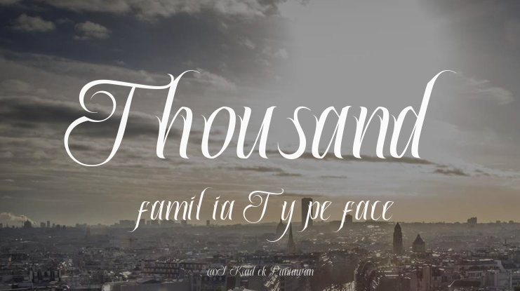 Thousand familia Font
