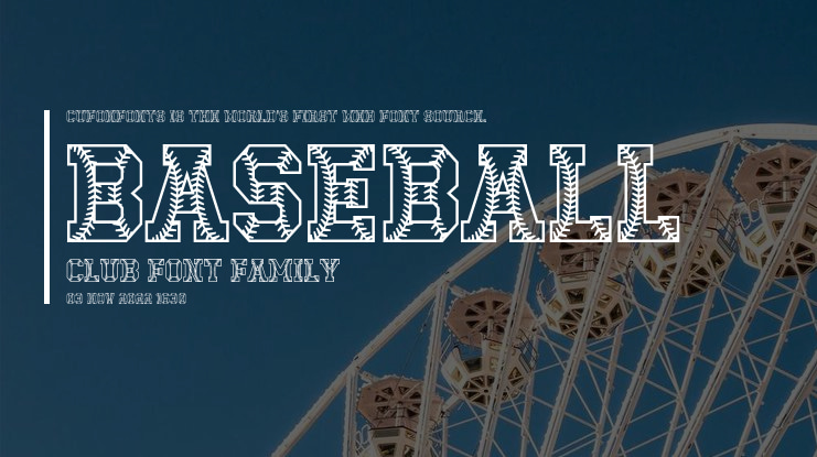 Baseball Club Font