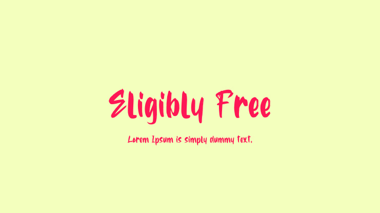 Eligibly Free Font