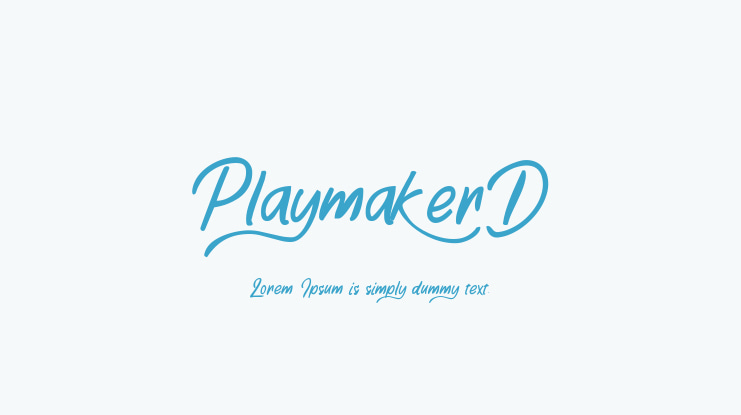 PlaymakerD Font