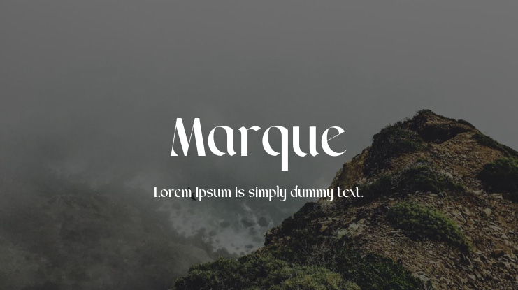 Marque Font