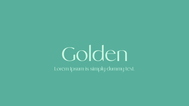 Golden Font