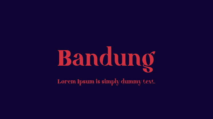 Bandung Font