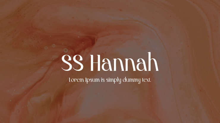 SS Hannah Font