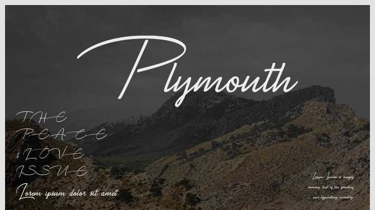 Plymouth Font