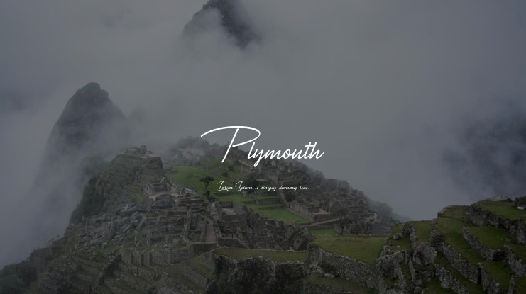 Plymouth Font