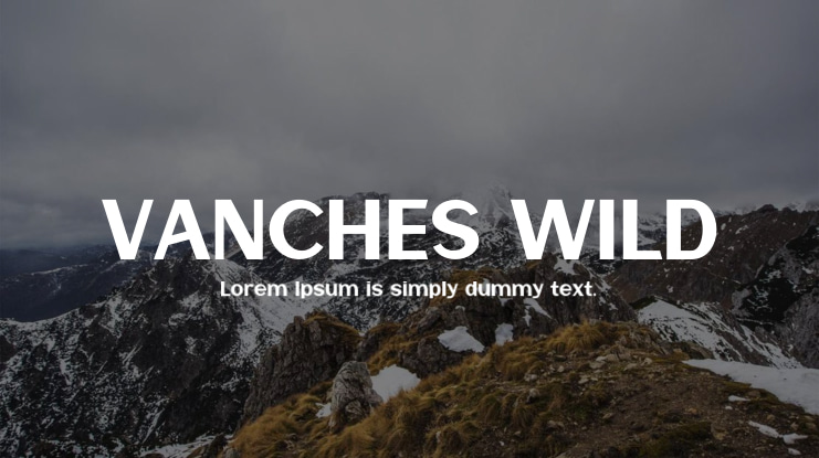VANCHES WILD Font