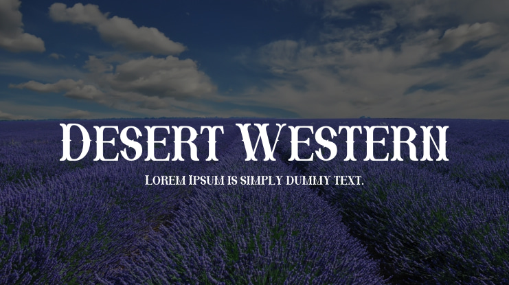 Desert Western Font