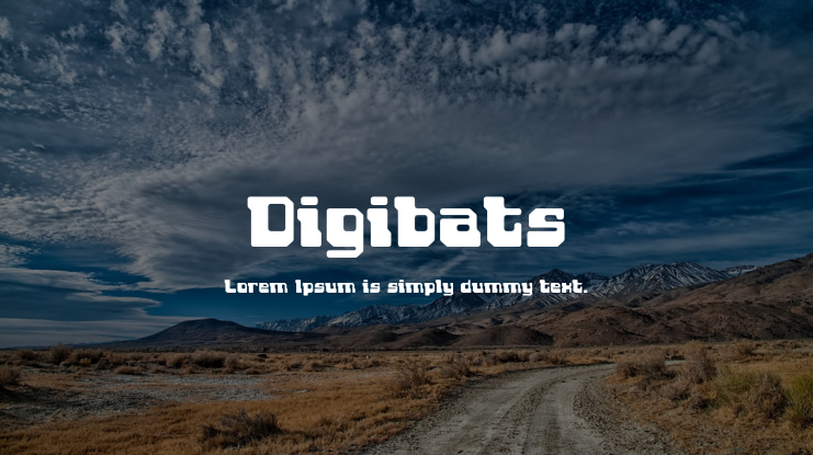 Digibats Font Family