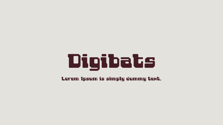 Digibats Font Family