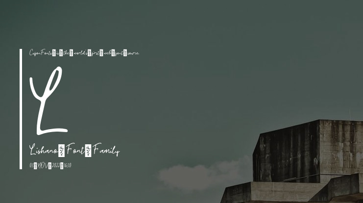 L Lishano Font